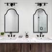 Modern Accents Hammered Metal Arched Mirror