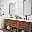 Modern Accents Metal Rounded Corners Mirror