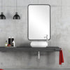Modern Accents Metal Rounded Corners Mirror