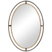 Modern Accents Oval Double Frame Mirror