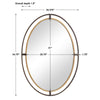Modern Accents Oval Double Frame Mirror