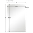 Modern Accents Clean Thin Frame Mirror