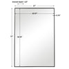 Modern Accents Clean Thin Frame Mirror