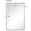 Modern Accents Clean Thin Frame Mirror