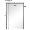 Modern Accents Clean Thin Frame Mirror