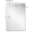 Modern Accents Clean Thin Frame Mirror