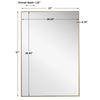 Modern Accents Clean Thin Frame Mirror