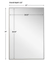 Modern Accents Clean Thin Frame Mirror
