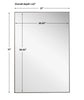 Modern Accents Clean Thin Frame Mirror