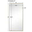 Modern Accents Contemporary Rectangular Mirror