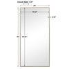 Modern Accents Contemporary Rectangular Mirror