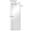Modern Accents Thin Rectangular Mirror
