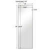 Modern Accents Thin Rectangular Mirror