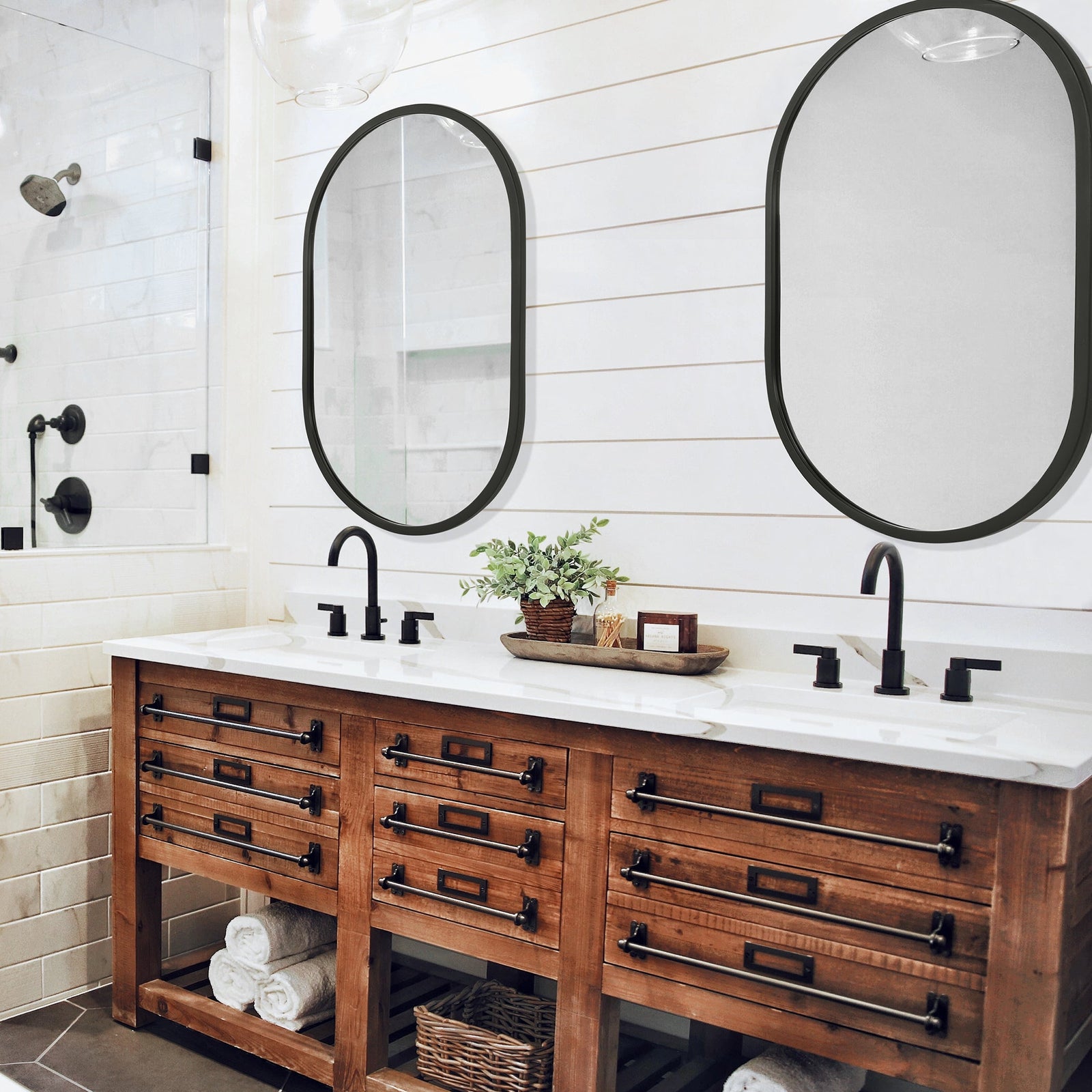 Modern Accents Oval Mirror