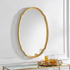 Modern Accents Oval Hammered Metal Mirror