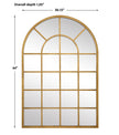 Modern Accents Arched Windowpane Mirror