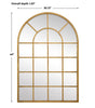 Modern Accents Arched Windowpane Mirror