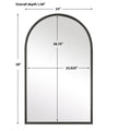 Modern Accents Simple Arch Top Mirror