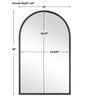 Modern Accents Simple Arch Top Mirror