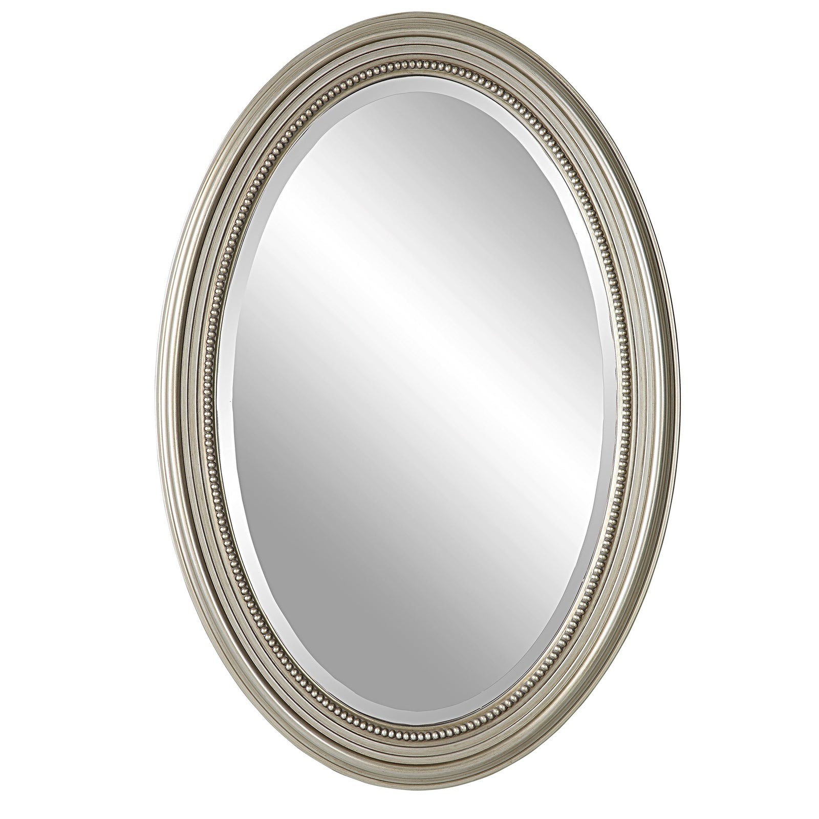 Modern Accents Beaded Oval Frame Mirror