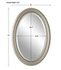 Modern Accents Beaded Oval Frame Mirror