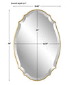 Modern Accents Shaped Beveled Mirror