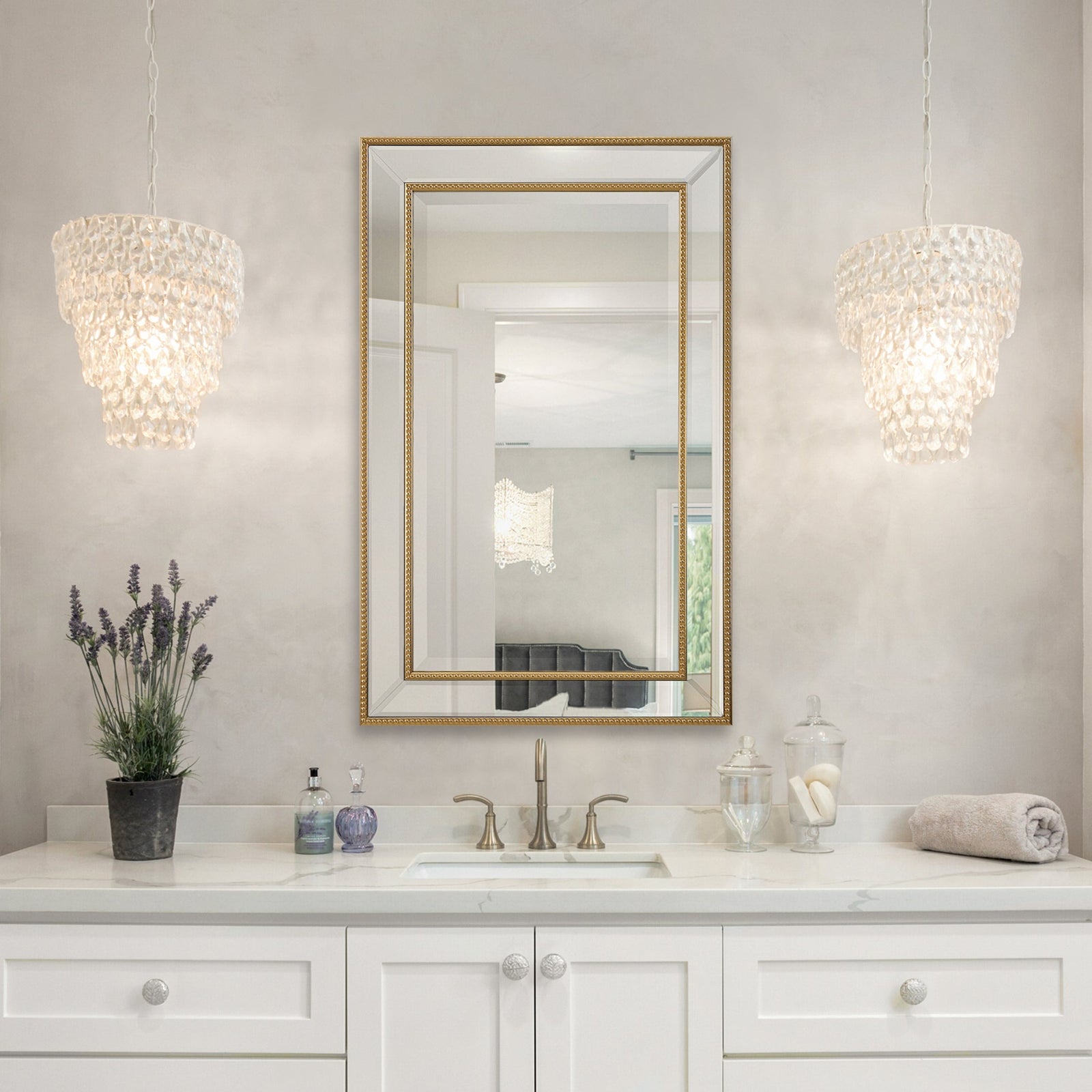 Modern Accents Elegant Beveled Mirror