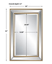 Modern Accents Elegant Beveled Mirror