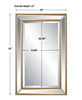 Modern Accents Elegant Beveled Mirror