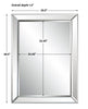 Modern Accents Elegant Frameless Beveled Mirror