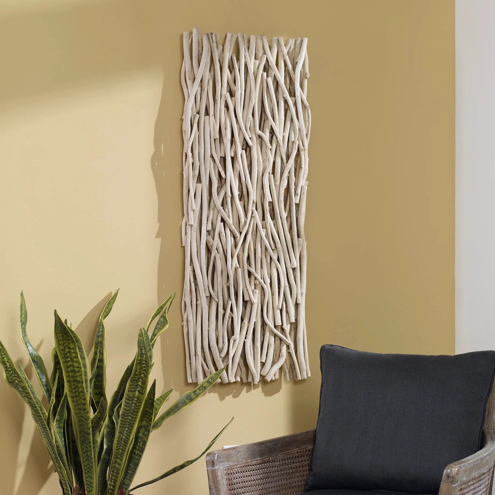 Uttermost Gathered Teak Wood Wall Decor