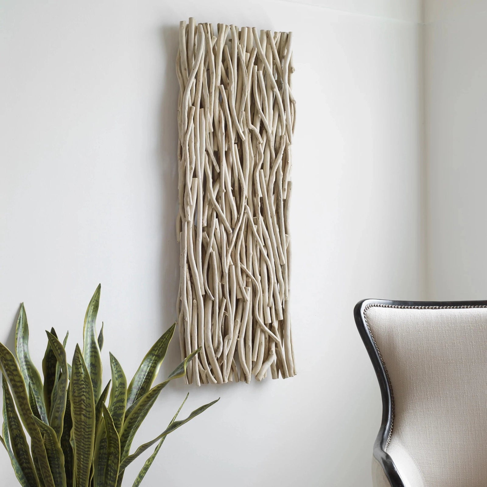 Uttermost Gathered Teak Wood Wall Decor