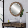 Modern Accents Aged Round Mirror