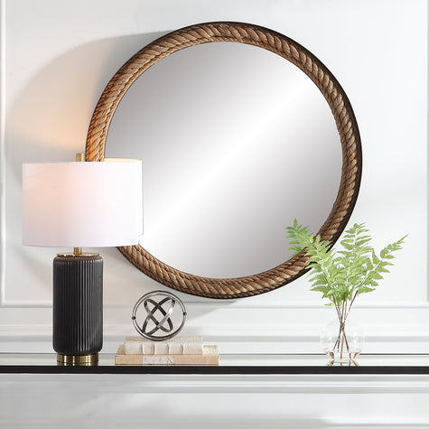 Uttermost Bolton Round Rope Mirror