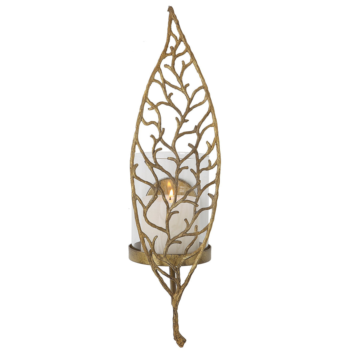 Falconara 39 High Candle Wall Sconce with Candle