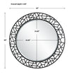 Uttermost Mosaic Metal Round Mirror