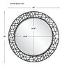 Uttermost Mosaic Metal Round Mirror