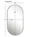 Uttermost Lago Oval Gold Mirror