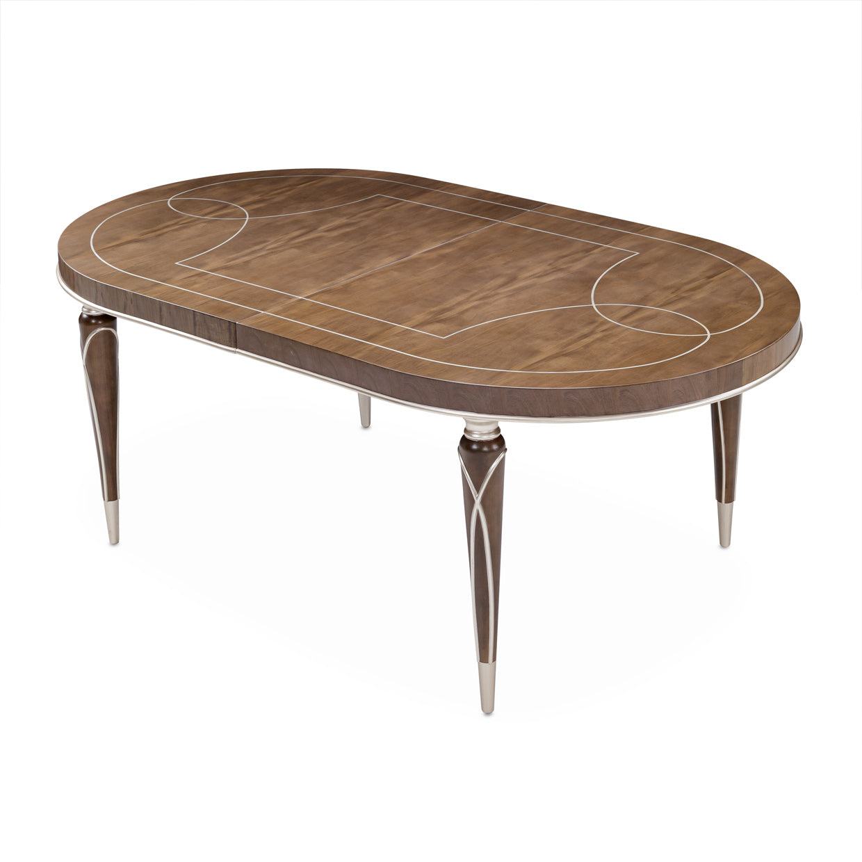 Michael Amini Villa Cherie Hazelnut Oval Dining Table