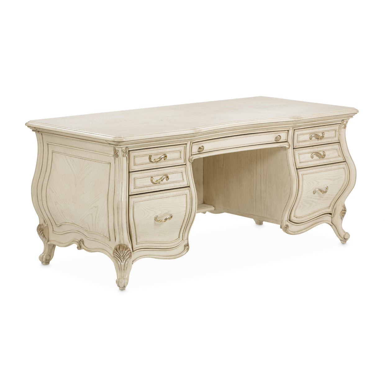 Michael Amini Platine De Royale Champagne Desk