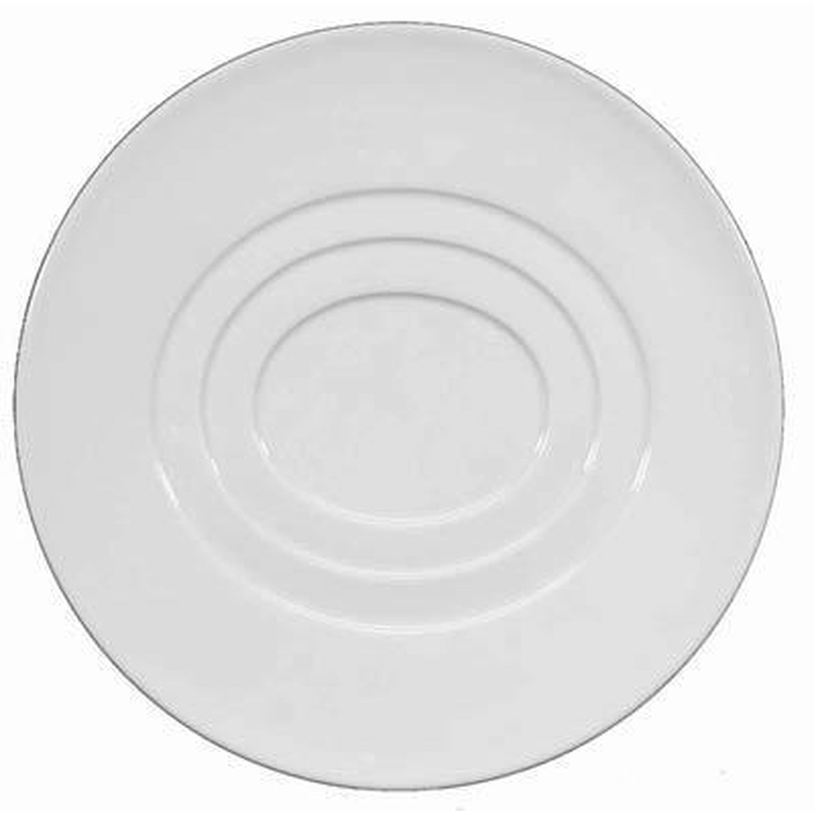 Raynaud Hommage Dessert Plate Oval Concentric Circles