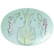 Raynaud Jean Cocteau Green Oval Platter Gbx