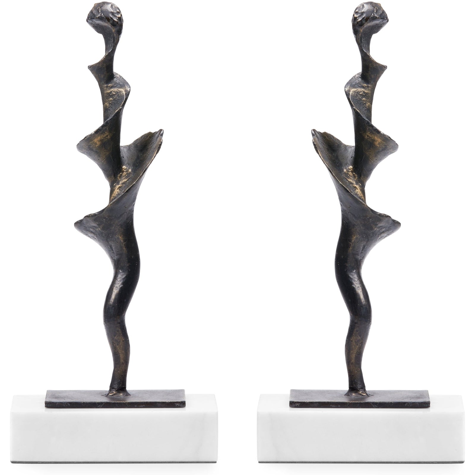 Villa & House Spiral Statue - Set Of 2