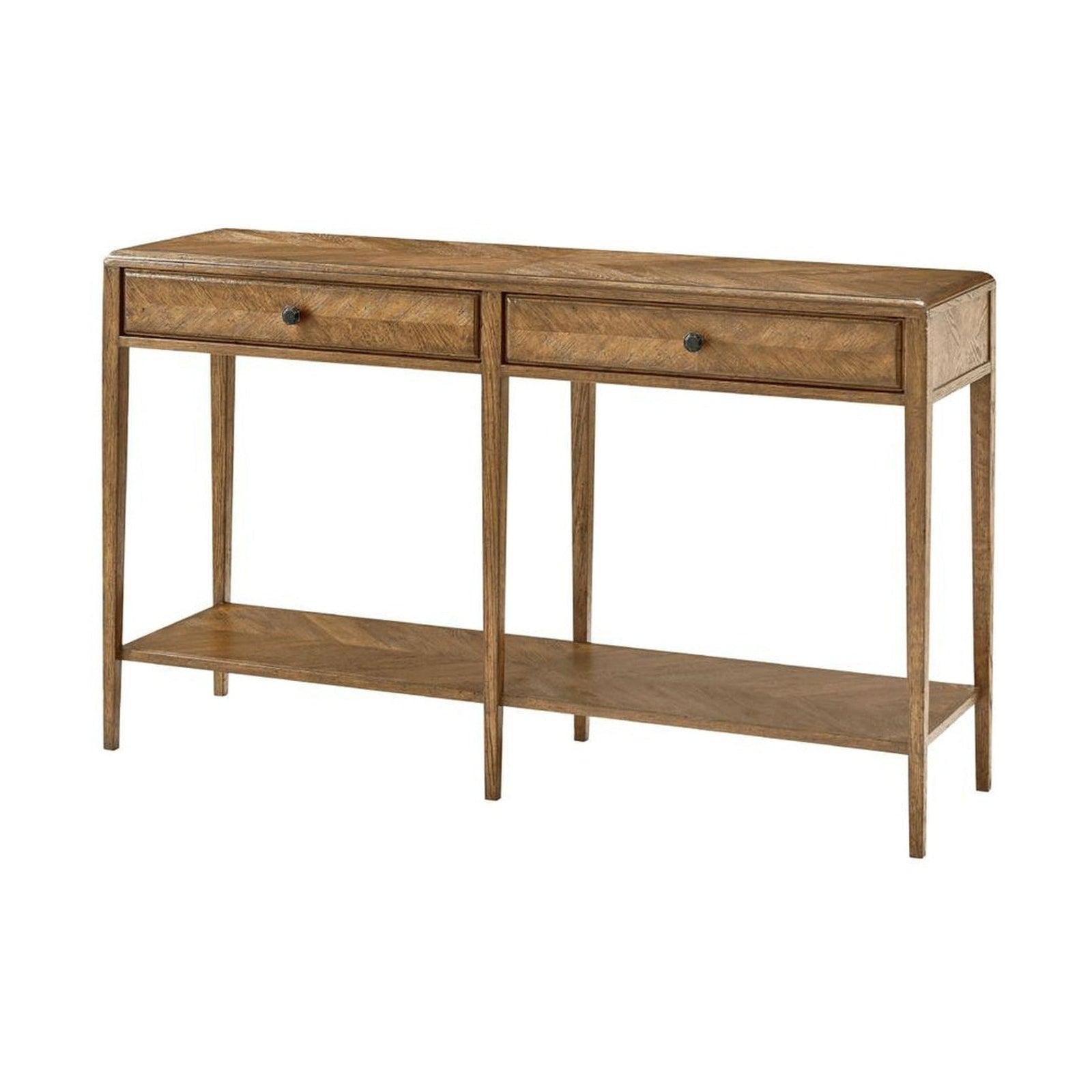 Theodore Alexander Nova Two Frieze Drawers Console Table