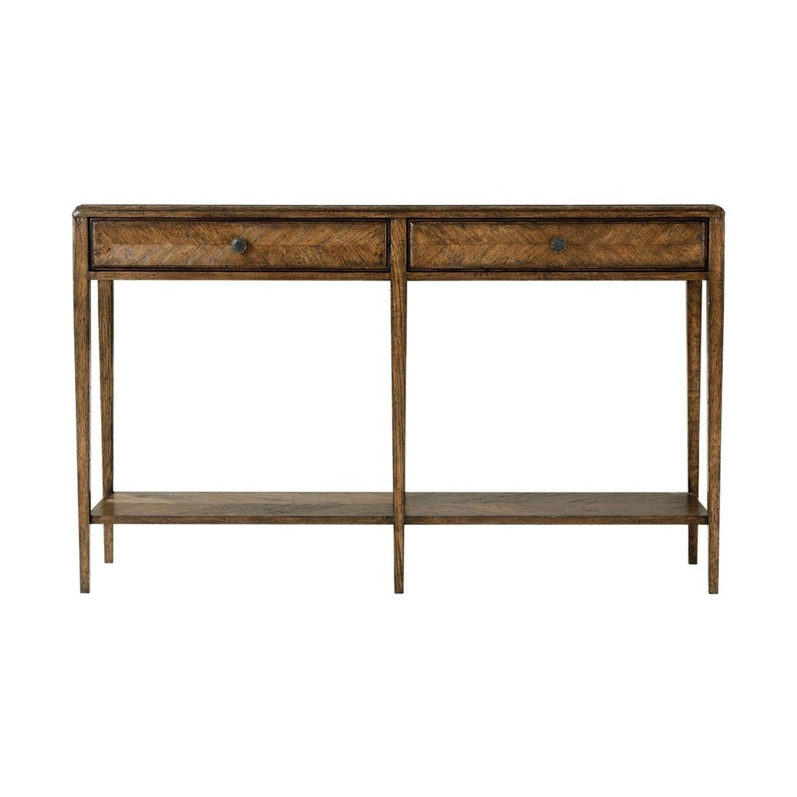 Theodore Alexander Nova Two Frieze Drawers Console Table