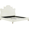 TOV Furniture Serenity Cream Velvet Bed