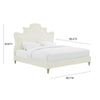 TOV Furniture Serenity Cream Velvet Bed