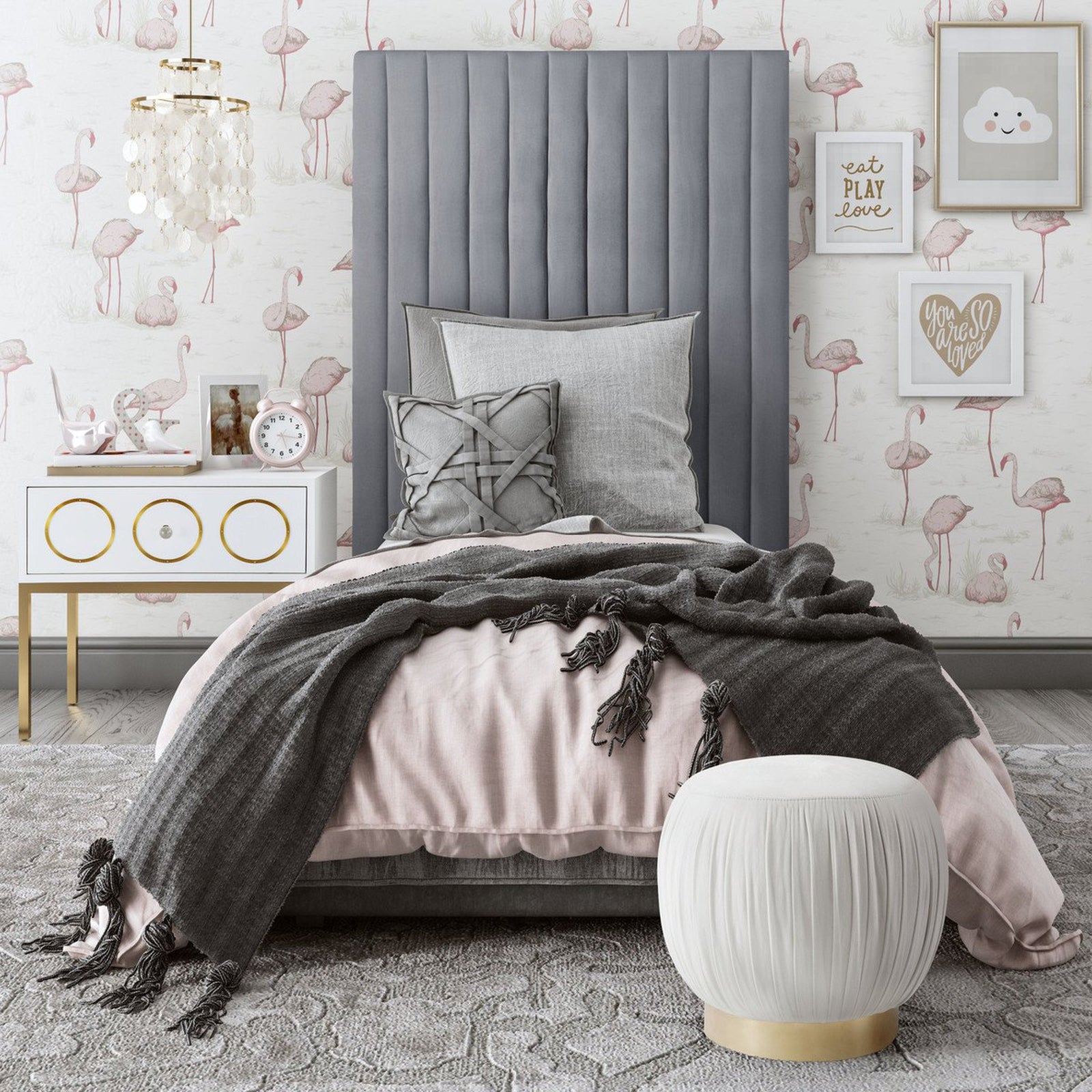 TOV Furniture Arabelle Velvet Bed