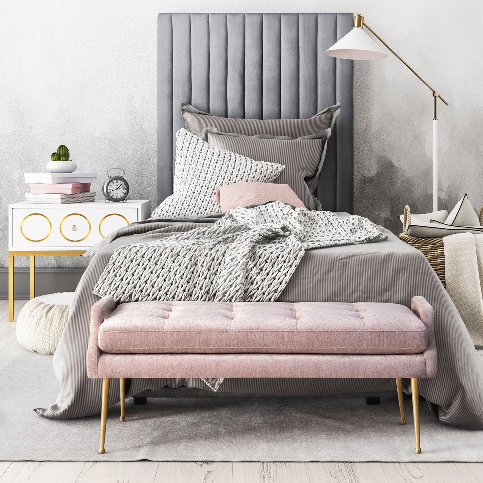 TOV Furniture Arabelle Velvet Bed