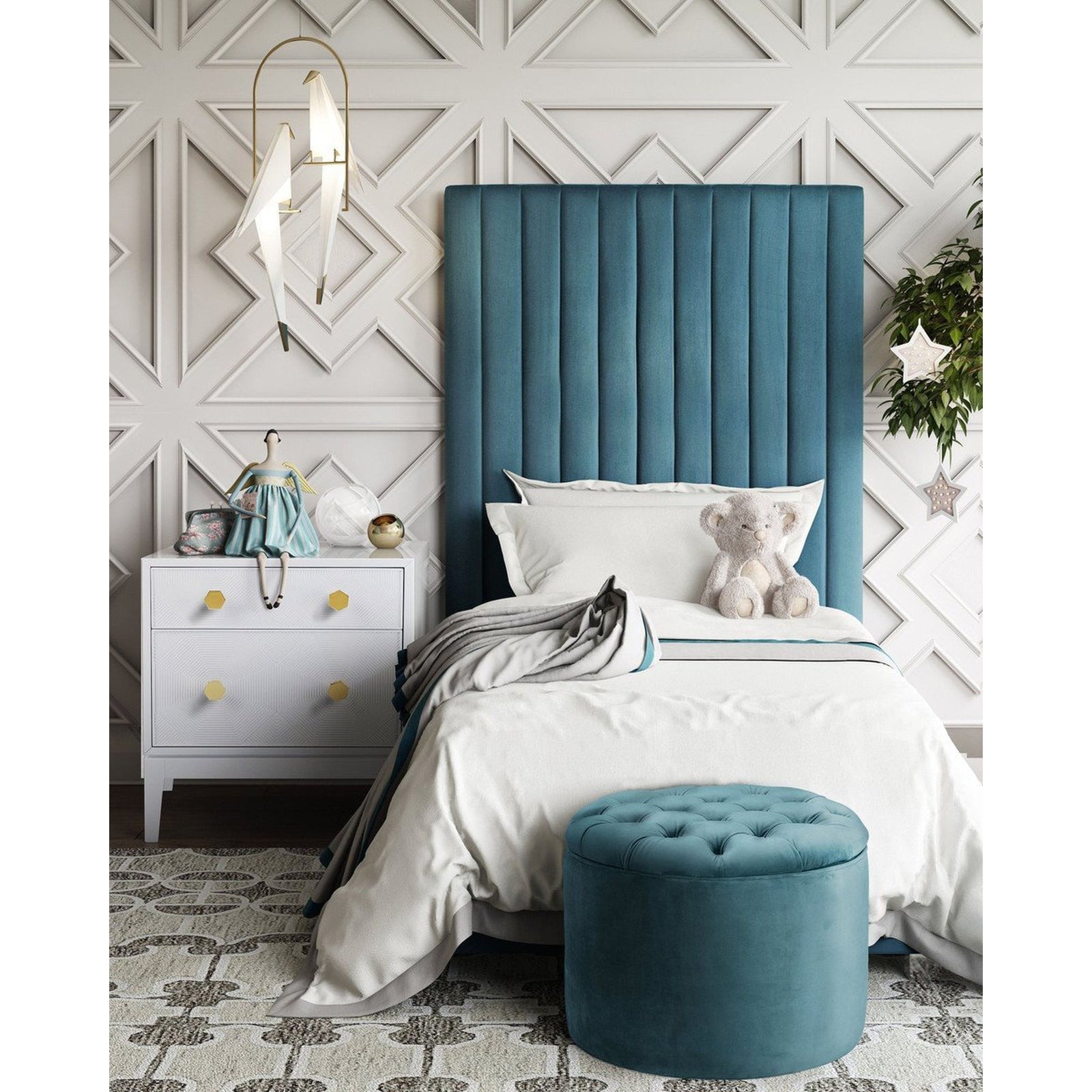 TOV Furniture Arabelle Velvet Bed